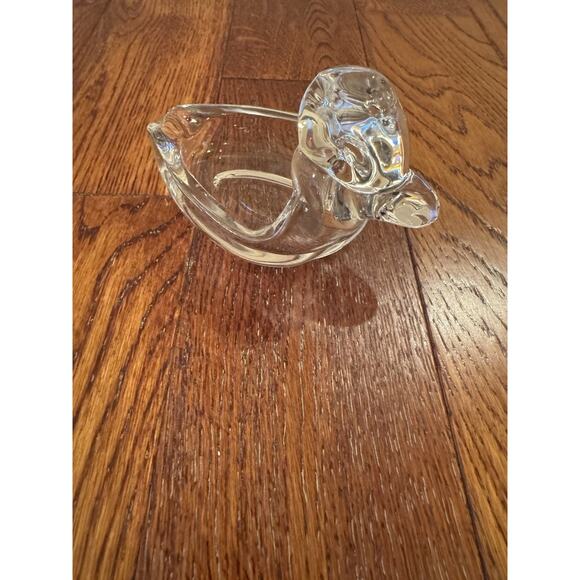 VTG Duck Ashtray Cigar Pipe Rest Candy Dish Heavy Clear Glass Figure Collectible - Picture 6 of 16